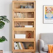 Latvia Designer Solid Oak Display Bookcase Unit gallery detail image
