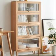 Latvia Designer Solid Oak Display Bookcase Unit gallery detail image