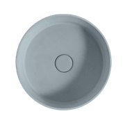 Sol' Round Concrete Basin 390mm Duck Egg Grey gallery detail image