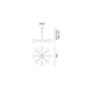 Molecola 8lt Pendant Light gallery detail image