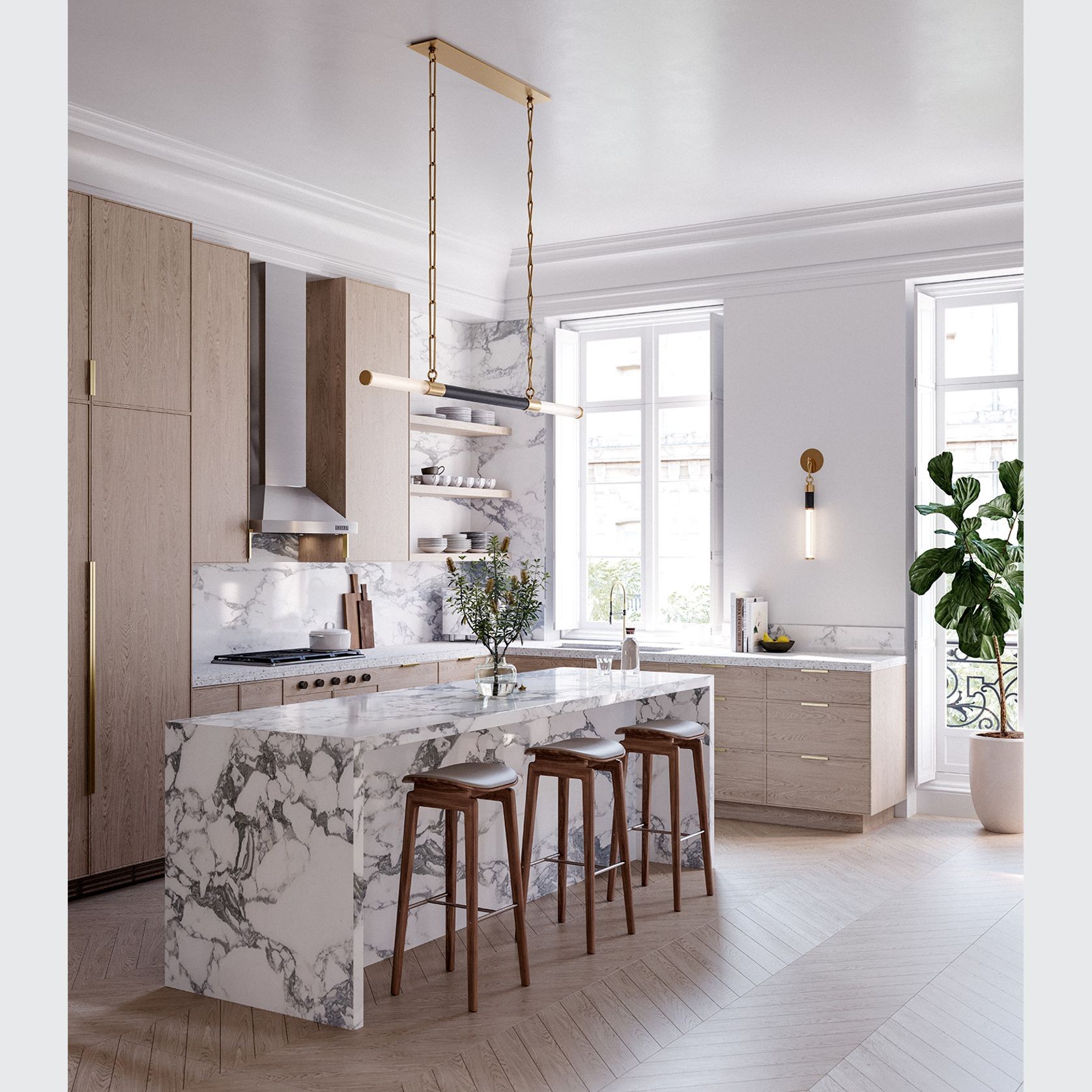 Huntington Linear Pendant Light gallery detail image