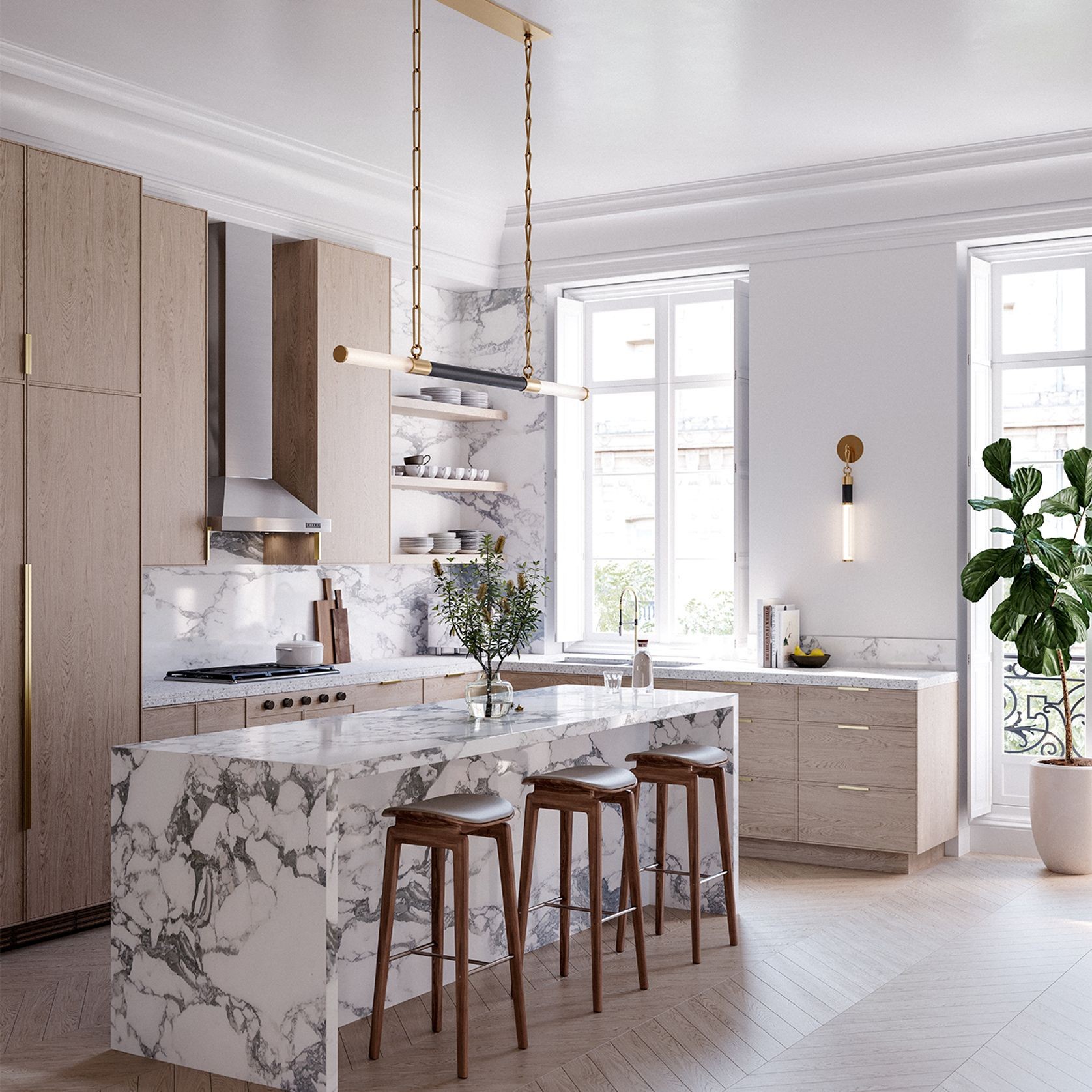 Huntington Linear Pendant Light gallery detail image