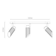 Spot Pro Triple Ceiling Light gallery detail image
