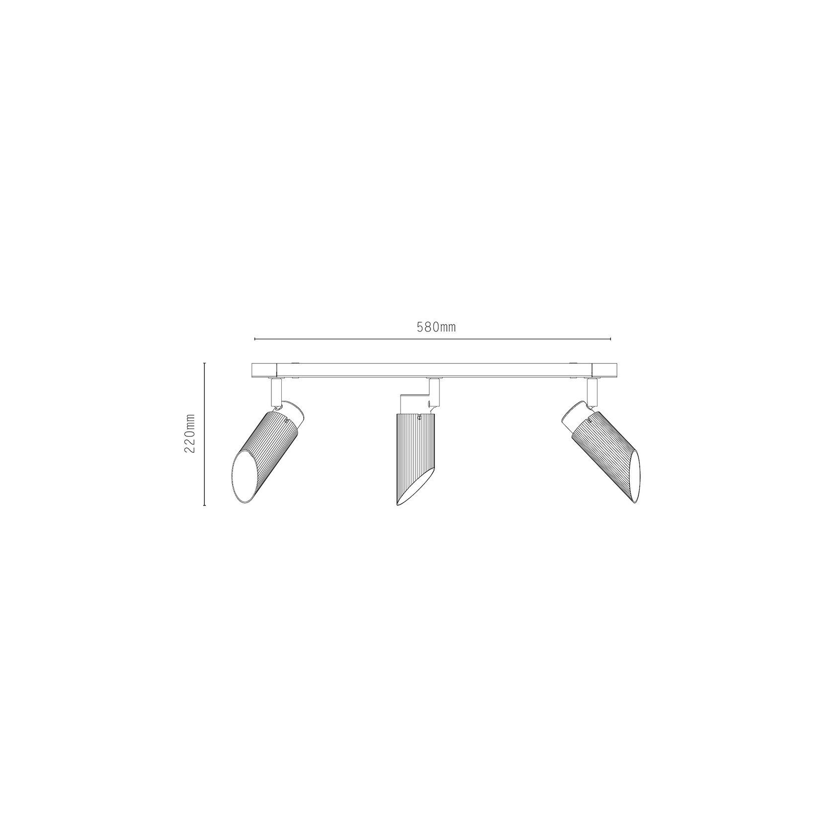 Spot Pro Triple Ceiling Light gallery detail image