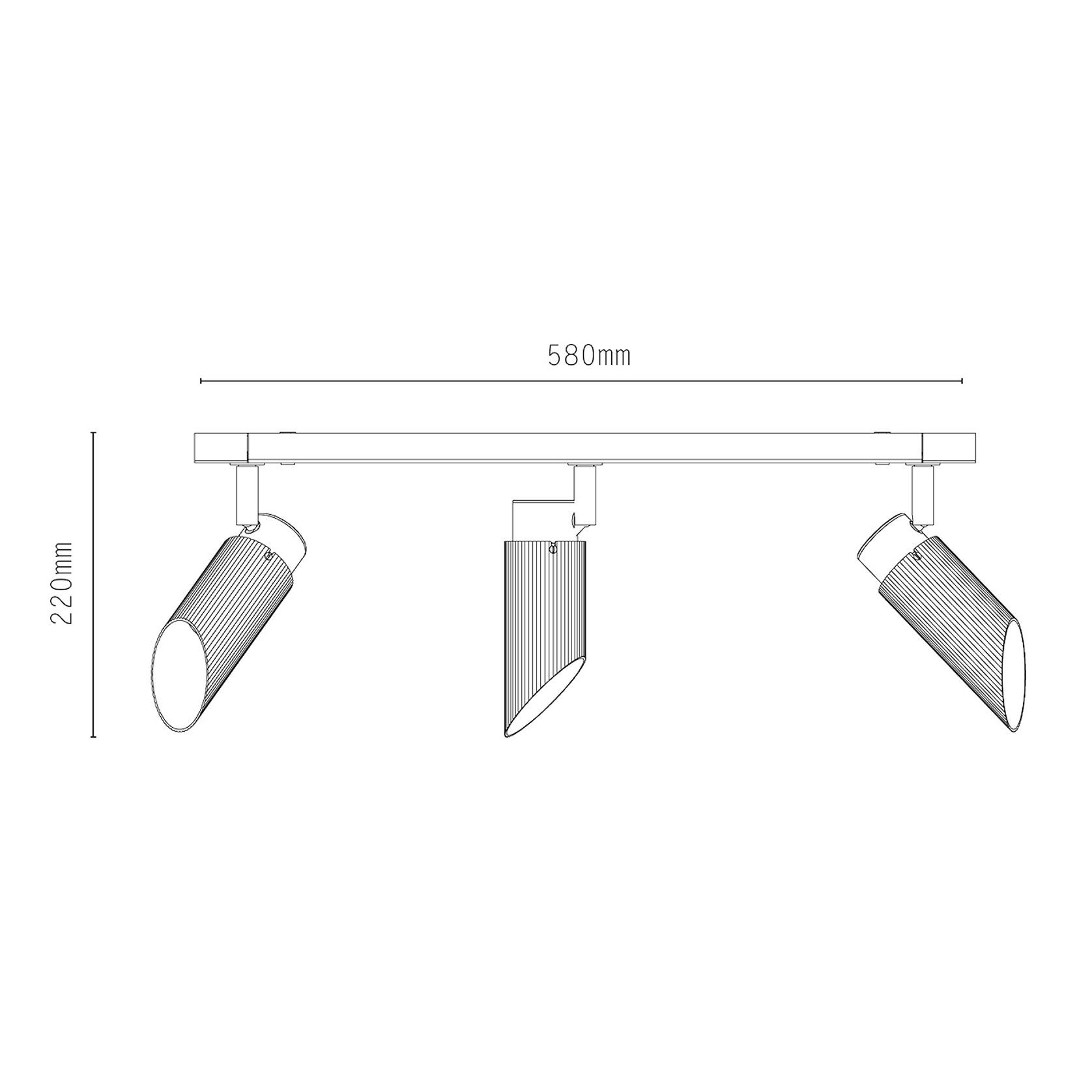 Spot Pro Triple Ceiling Light gallery detail image