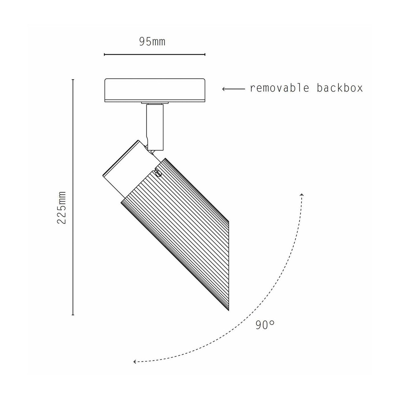 Spot Pro Adjustable Wall/Ceiling Light gallery detail image