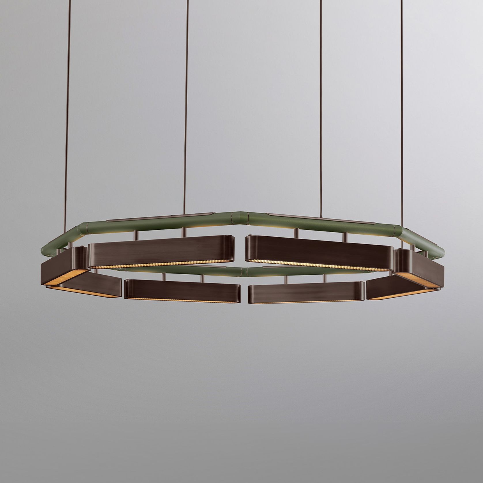Colt Octagon Chandelier gallery detail image