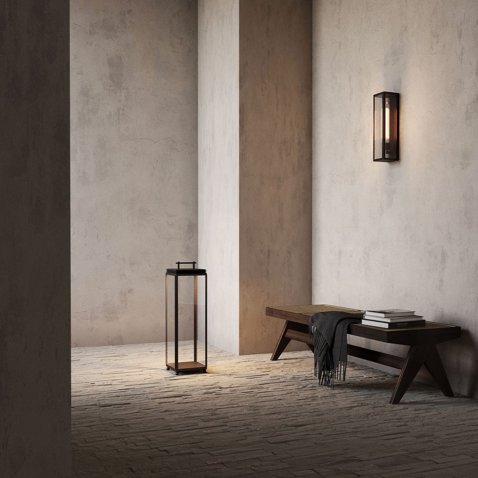 Ash Reeded Wall Light gallery detail image