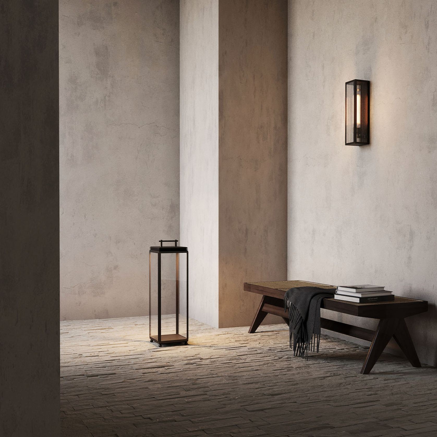 Ash Reeded Wall Light gallery detail image