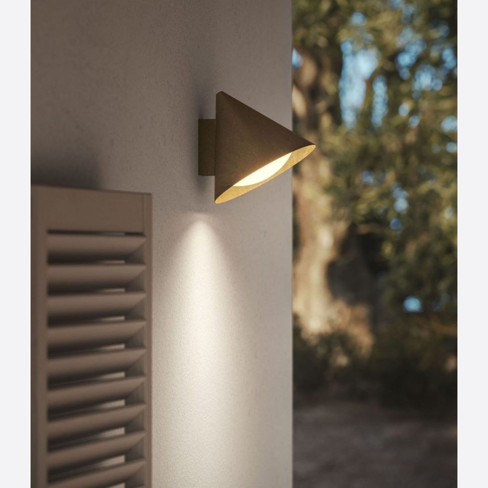 Cone Flush Outdoor Wall Light gallery detail image