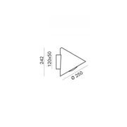 Cone Flush Outdoor Wall Light gallery detail image