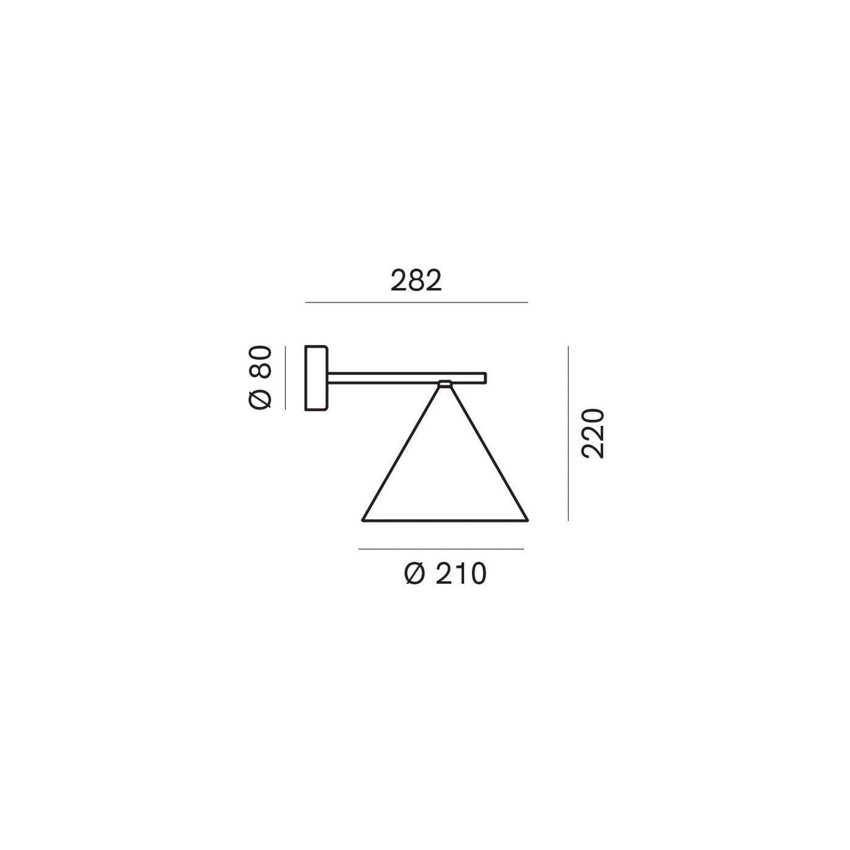 Cone Straight Wall Light gallery detail image