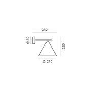Cone Straight Wall Light gallery detail image