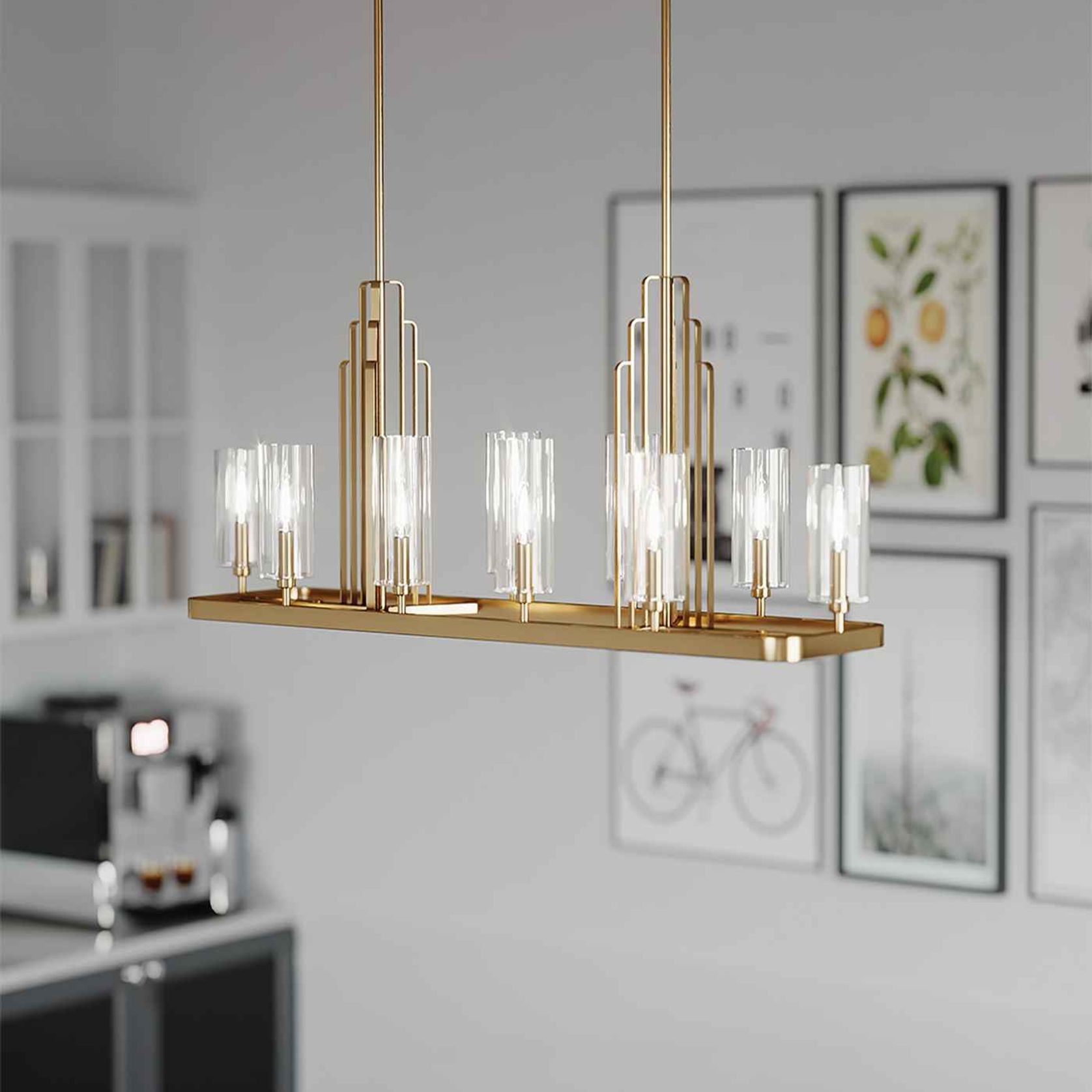 Kimrose 10lt Linear Chandelier gallery detail image