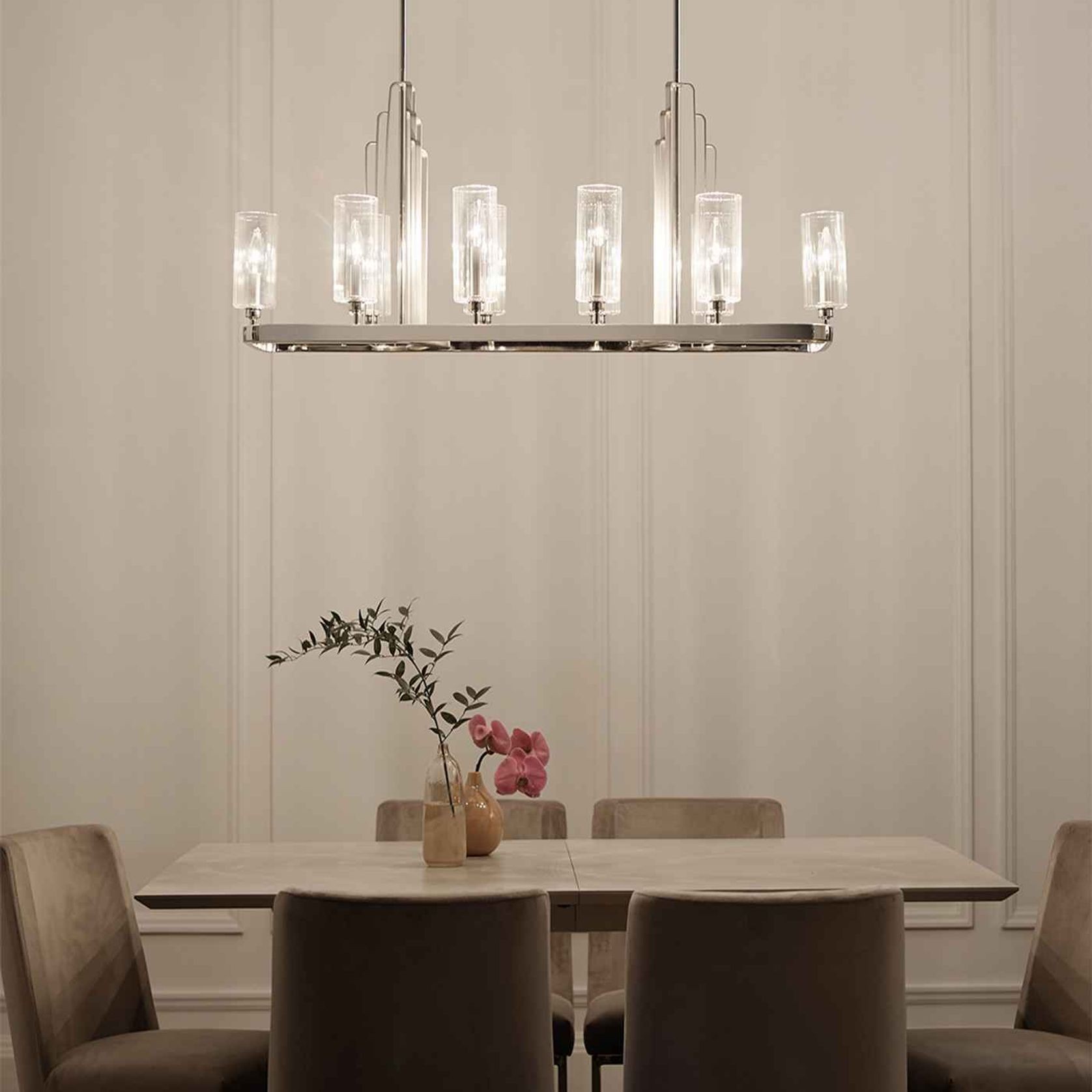 Kimrose 10lt Linear Chandelier gallery detail image