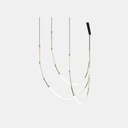 Leda 3lt Curve Pendant Light gallery detail image