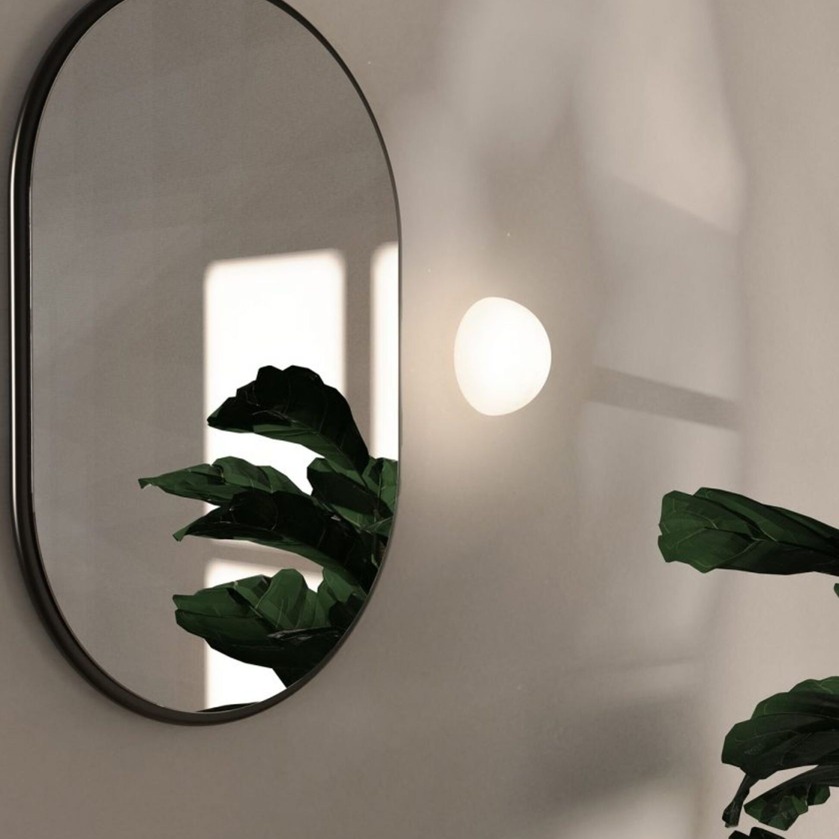 Orb Dome Mirror Wall Light gallery detail image