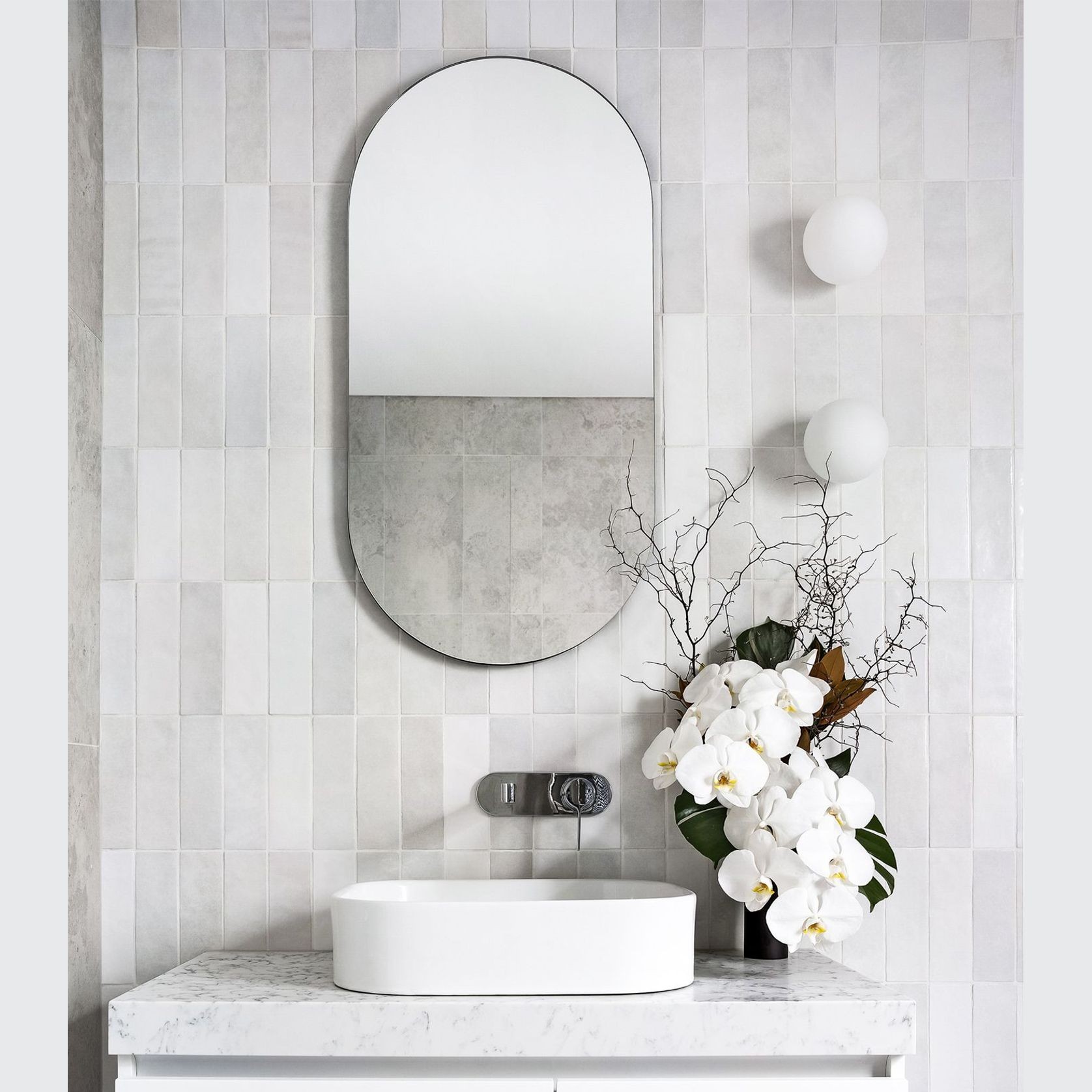 Orb Mirror Wall Light gallery detail image