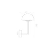 Orb Dome Long Arm Wall Light gallery detail image