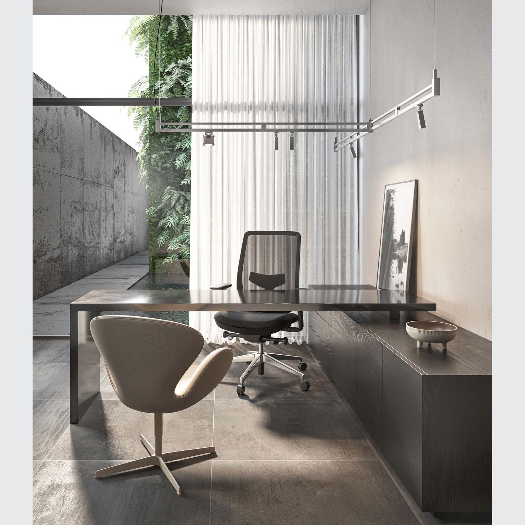 Airtek One Rectangle Pendant Light gallery detail image