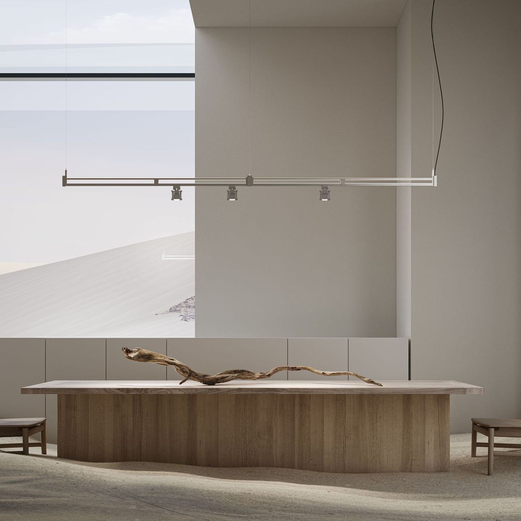 Airtek One Linear Pendant Light gallery detail image