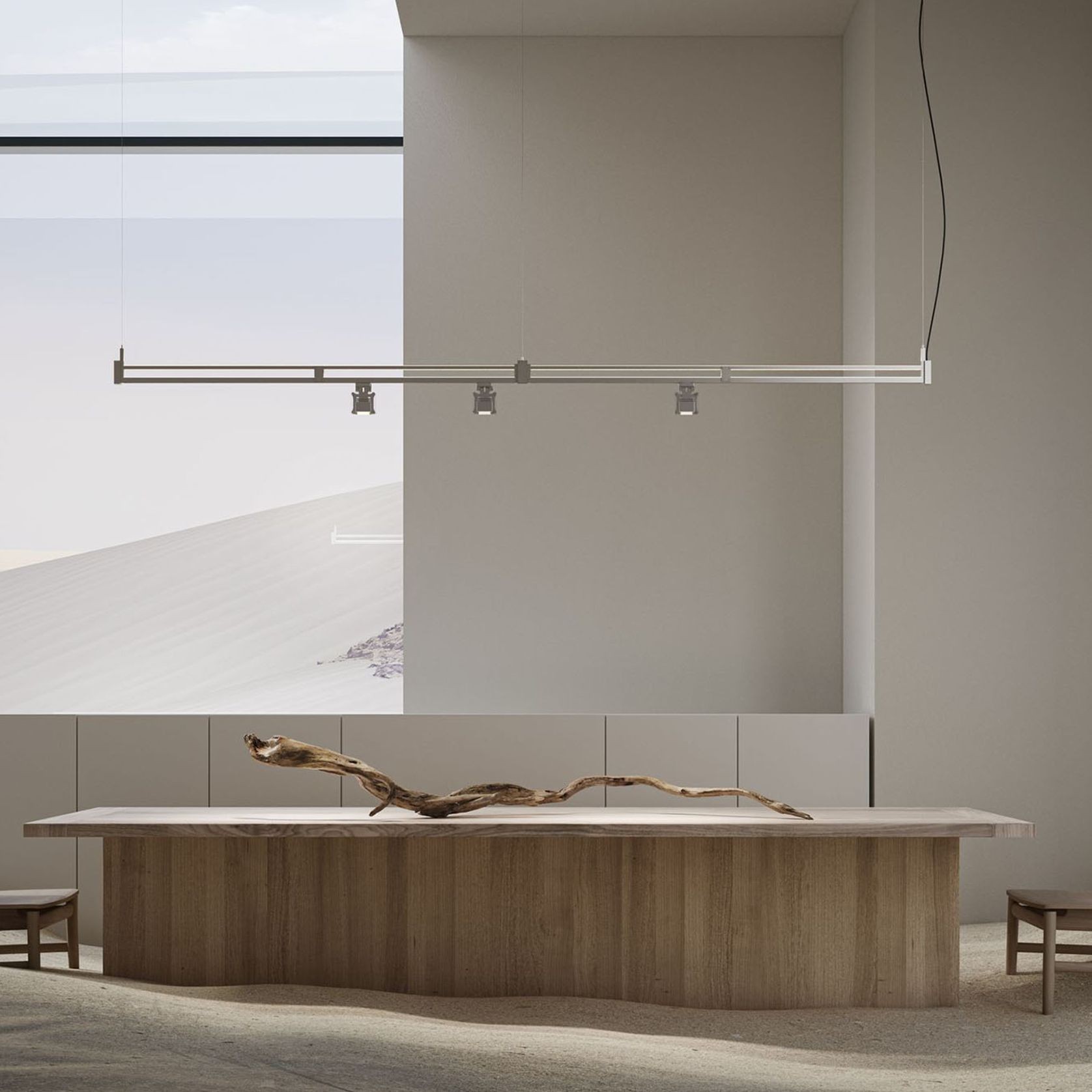 Airtek One Linear Pendant Light gallery detail image