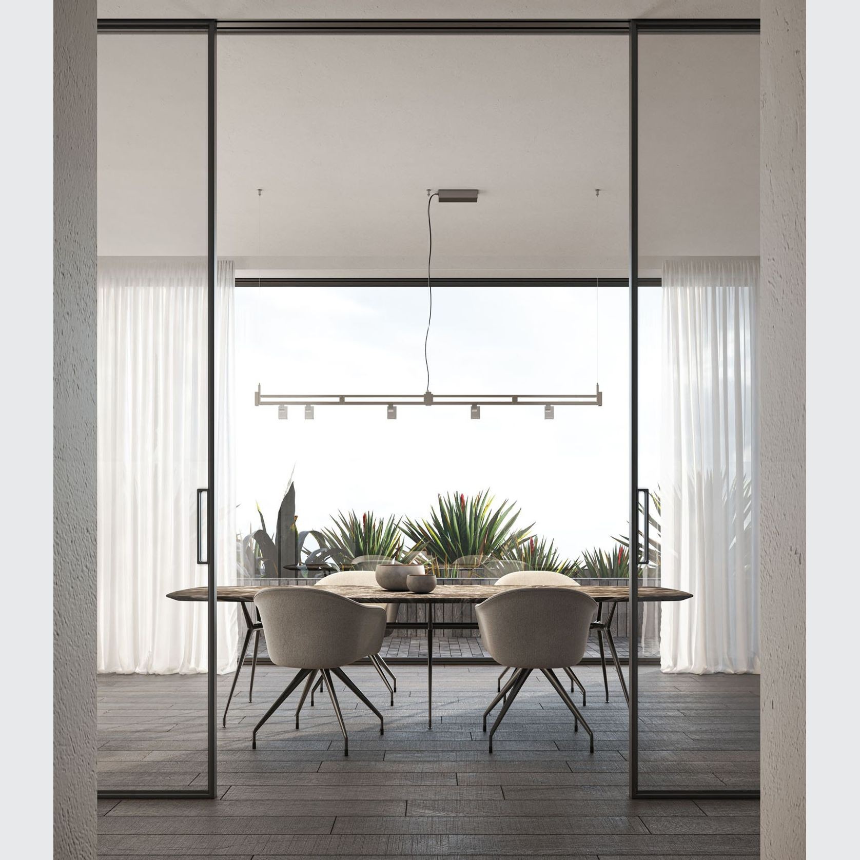 Airtek One Linear Pendant Light gallery detail image
