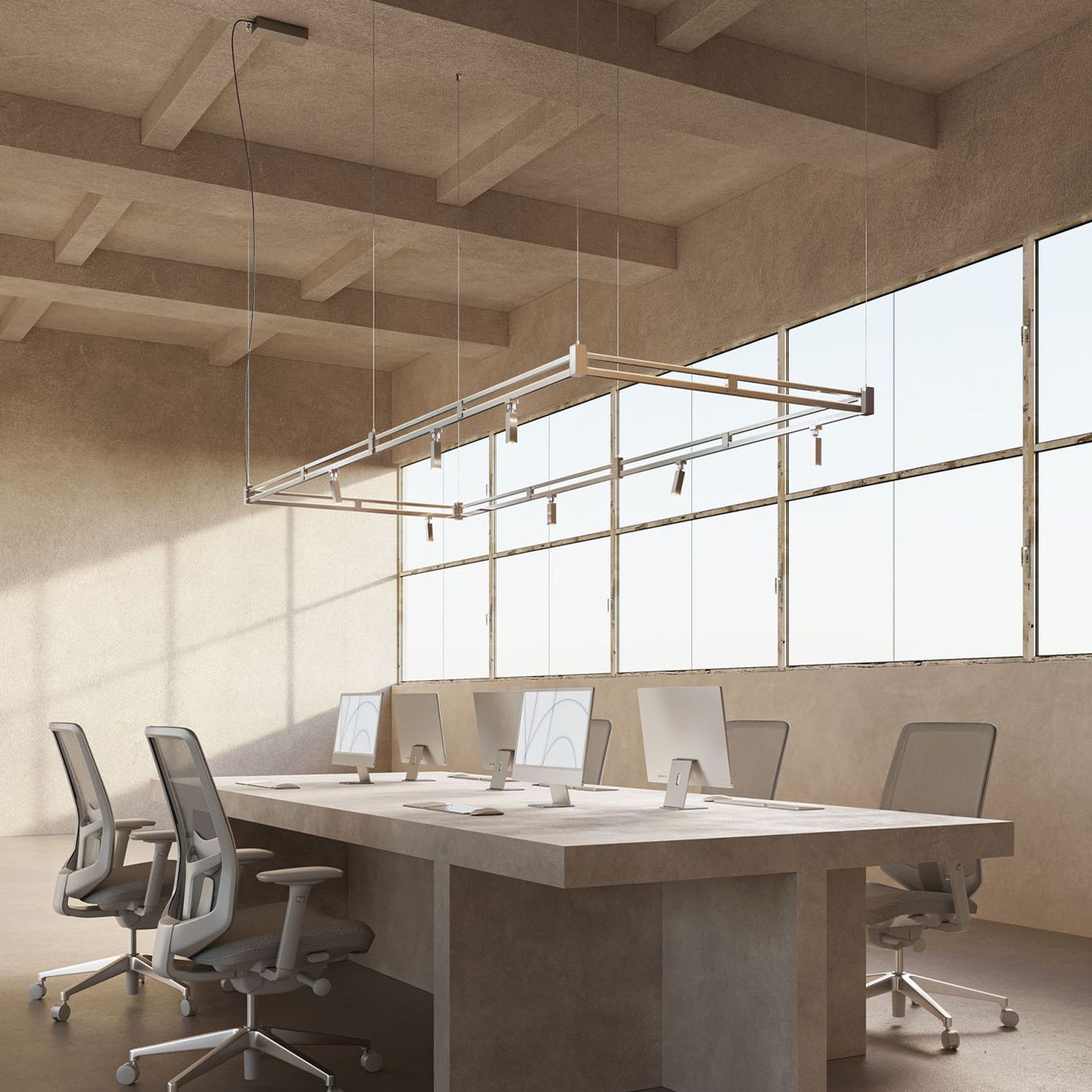 Airtek One Rectangle Pendant Light gallery detail image