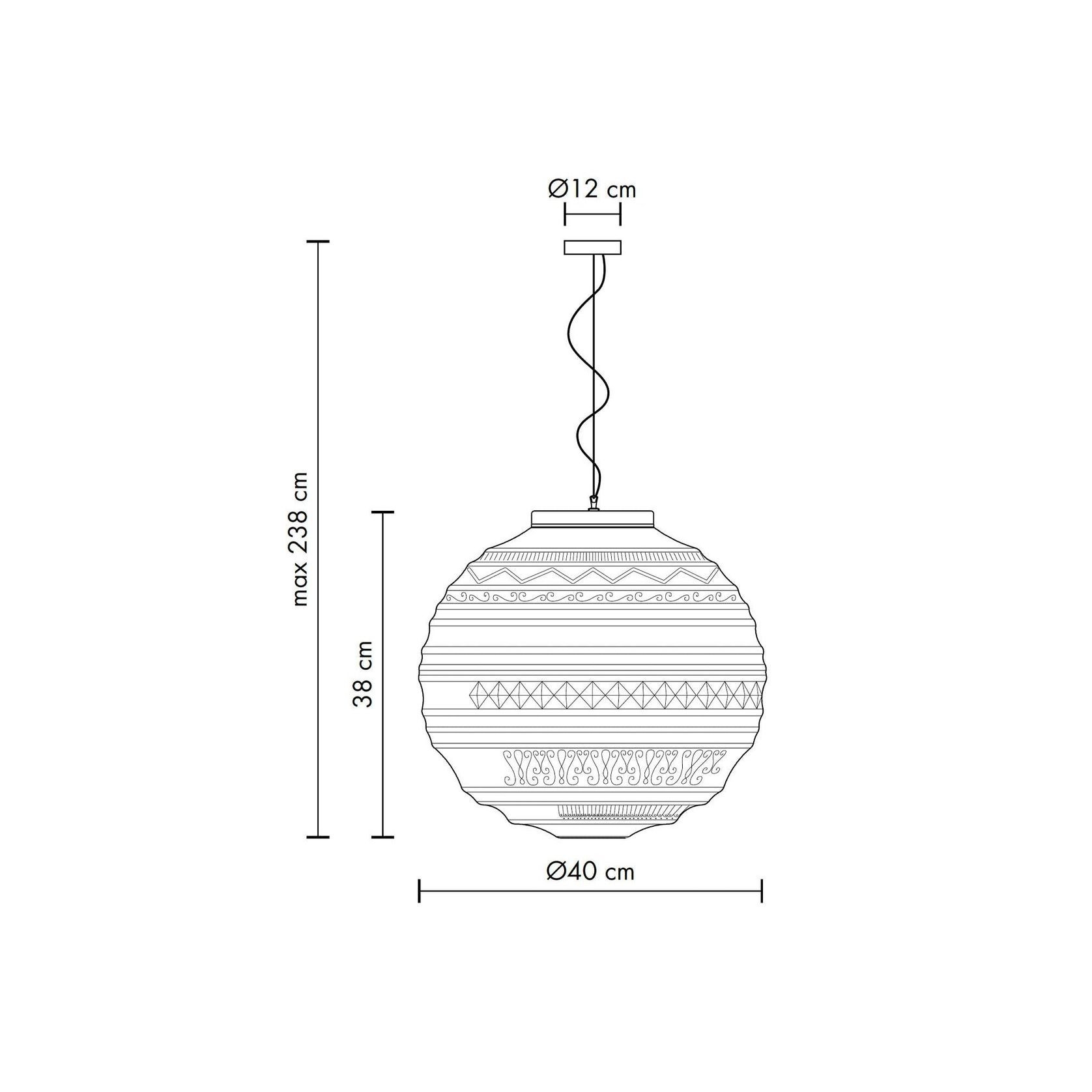 Braille Pendant Light gallery detail image