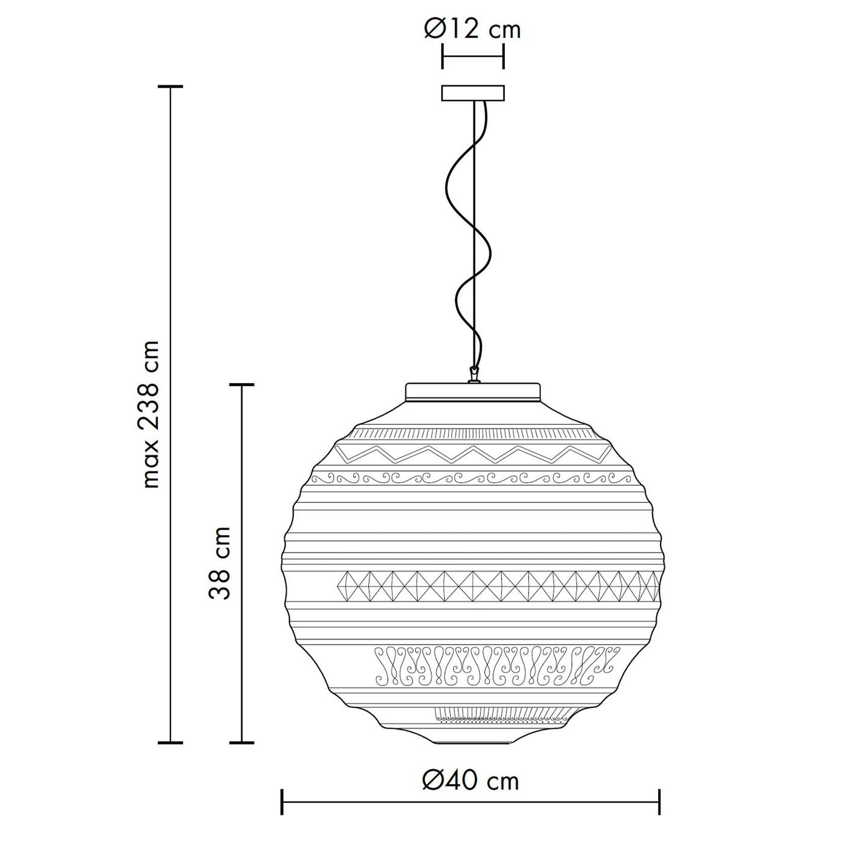 Braille Pendant Light gallery detail image