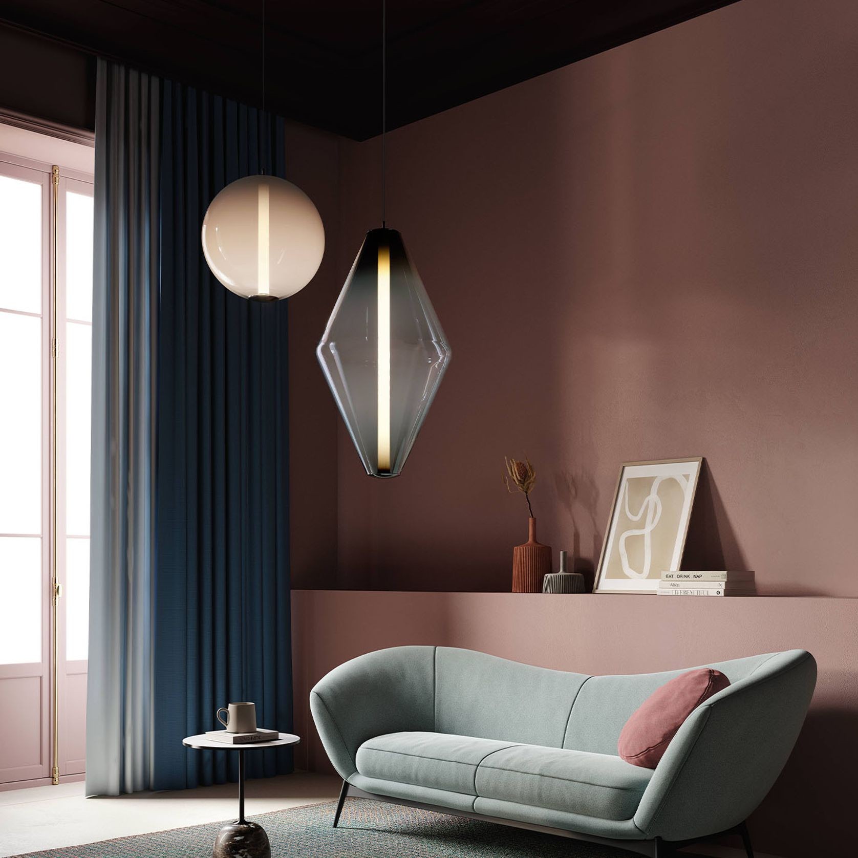 Buoy Double Cone Pendant Light gallery detail image