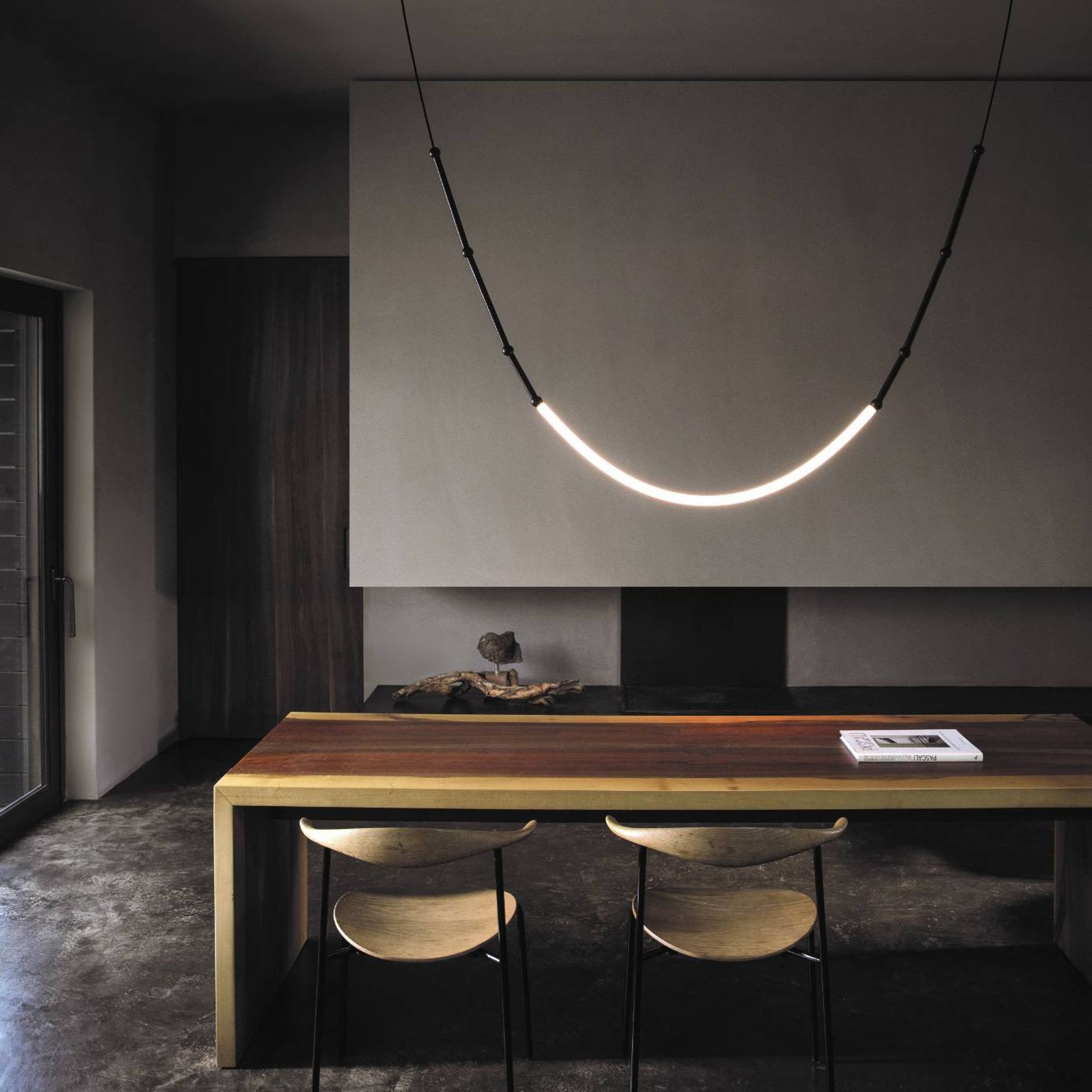 Leda Curve Pendant Light gallery detail image
