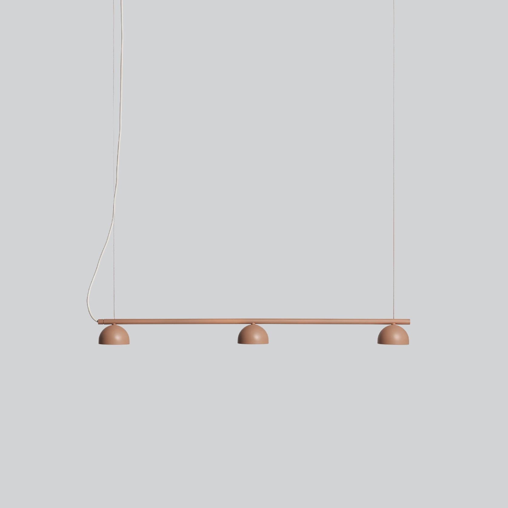 Blush Rail 3lt Pendant Light gallery detail image