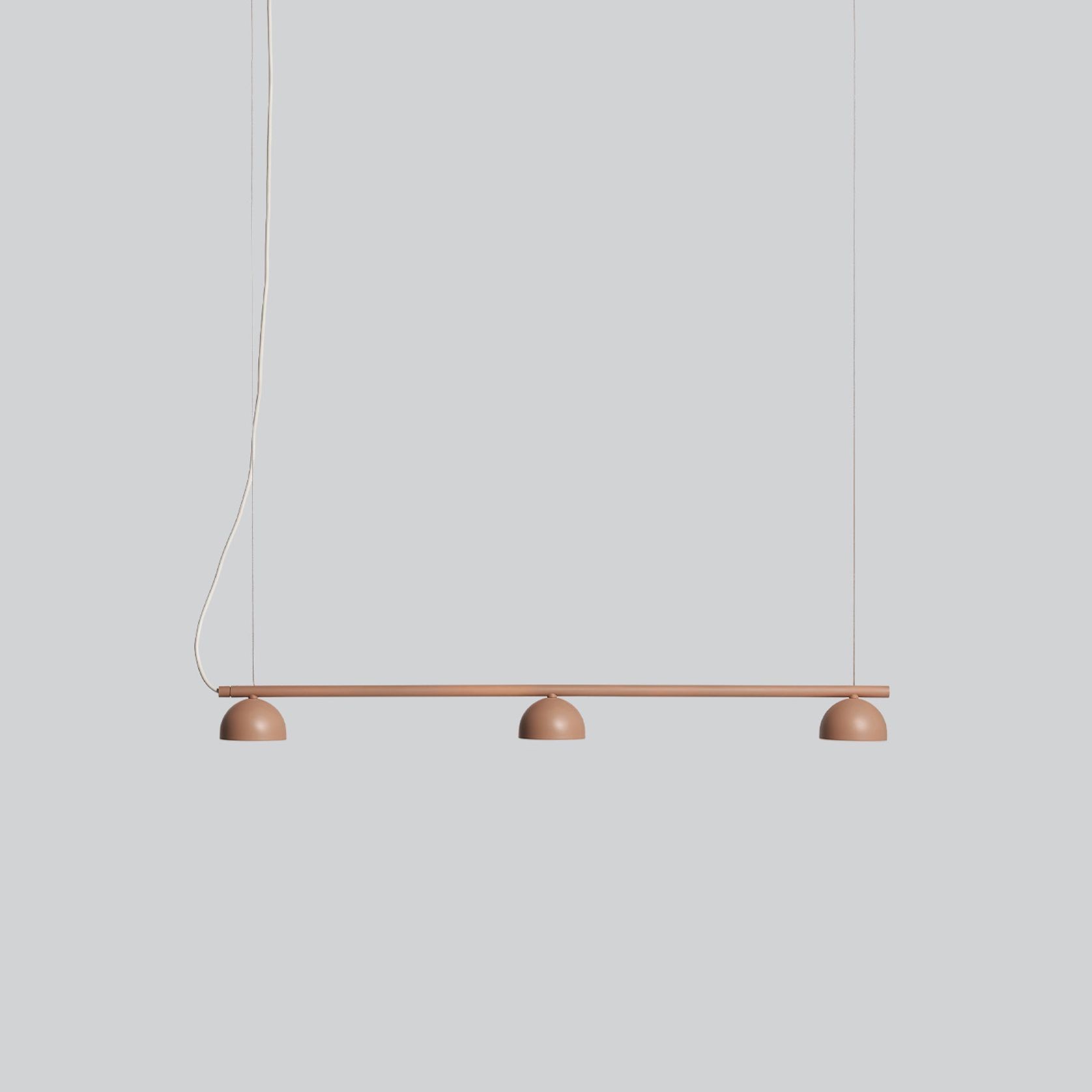 Blush Rail 3lt Pendant Light gallery detail image
