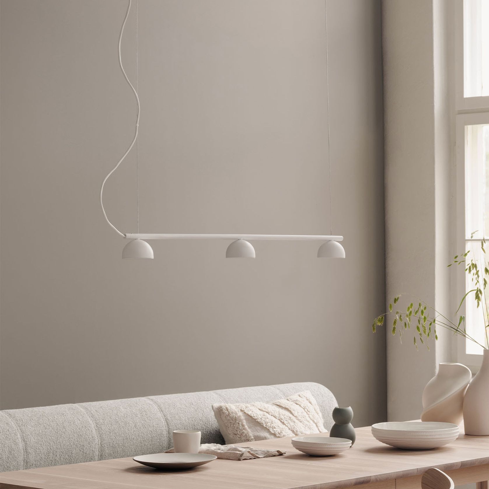 Blush Rail 3lt Pendant Light gallery detail image