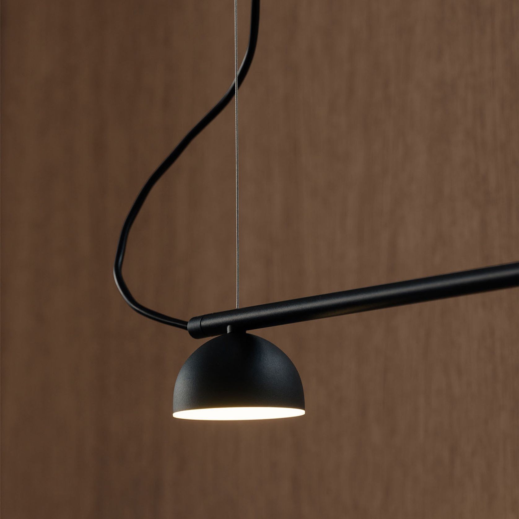 Blush Rail 3lt Pendant Light gallery detail image