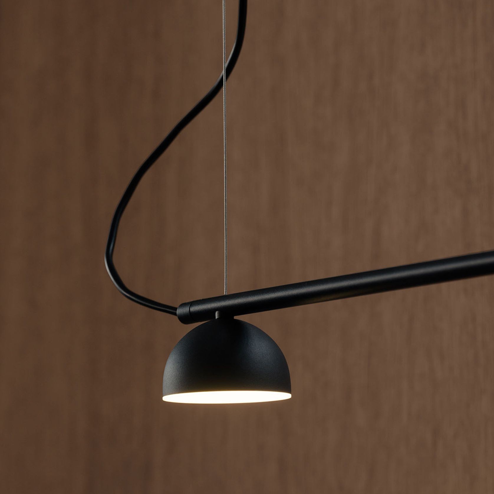 Blush Rail 3lt Pendant Light gallery detail image
