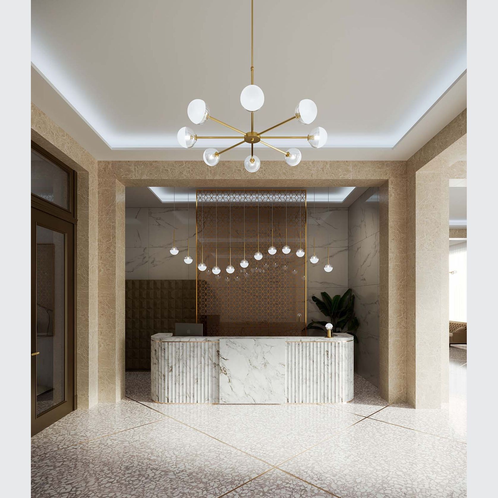 Molecola 8lt Pendant Light gallery detail image