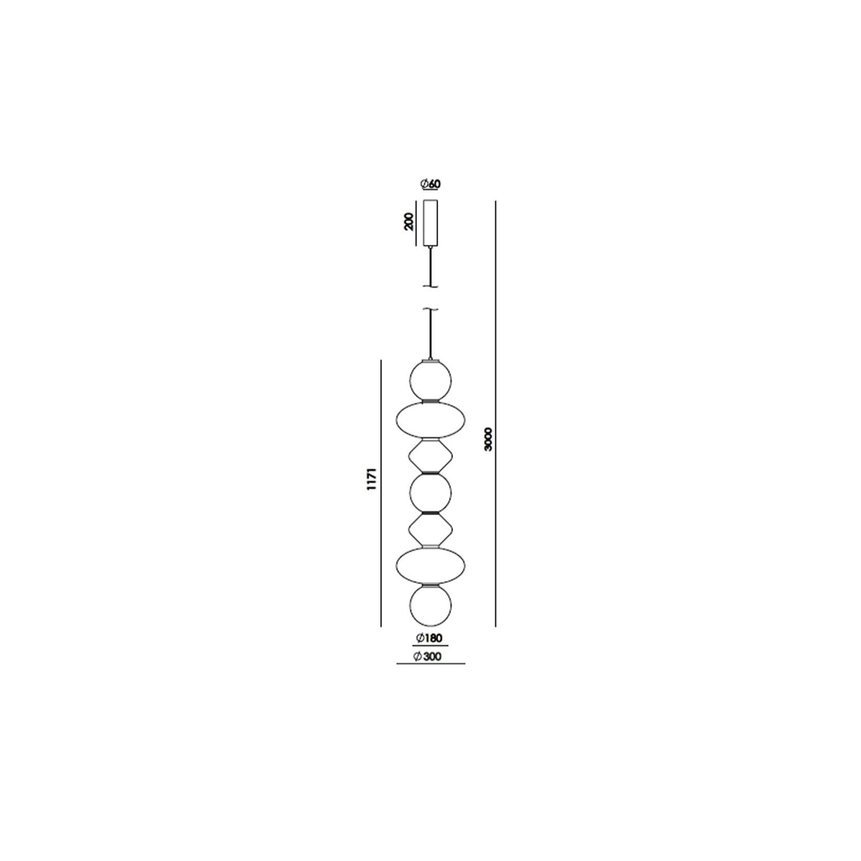 Mapi Vertical Pendant Light gallery detail image