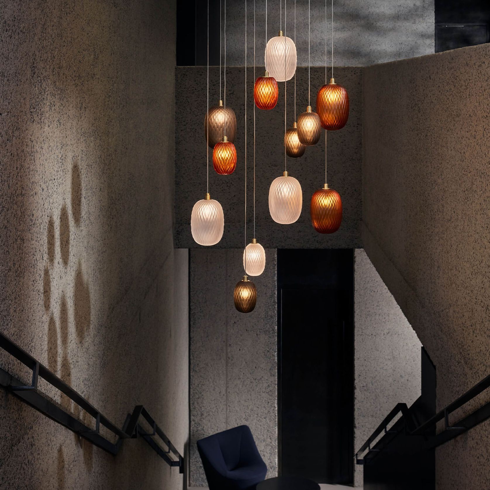 Metamorphosis Gold Pendant Light gallery detail image