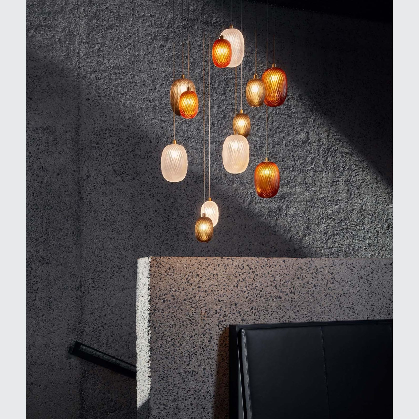 Metamorphosis Gold Pendant Light gallery detail image