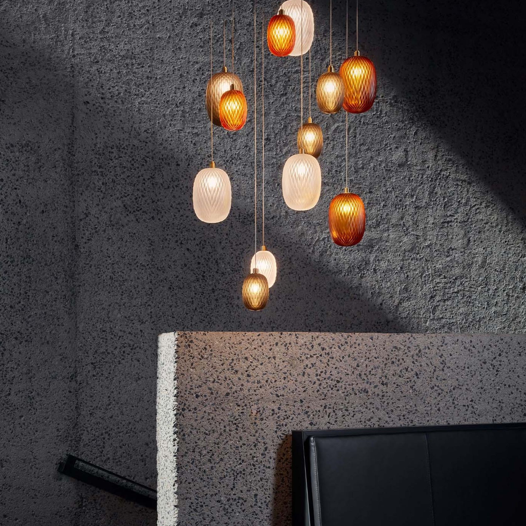 Metamorphosis Gold Pendant Light gallery detail image