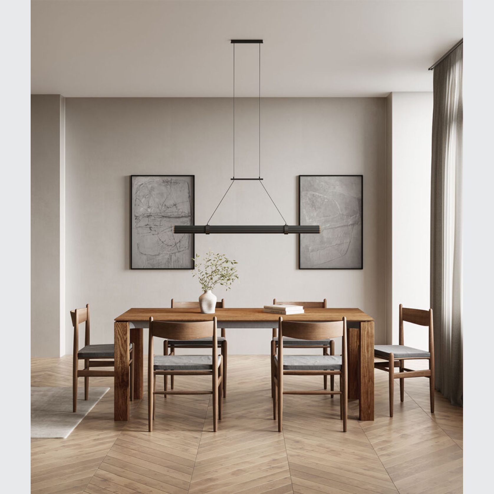 Niro Linear Pendant Light gallery detail image