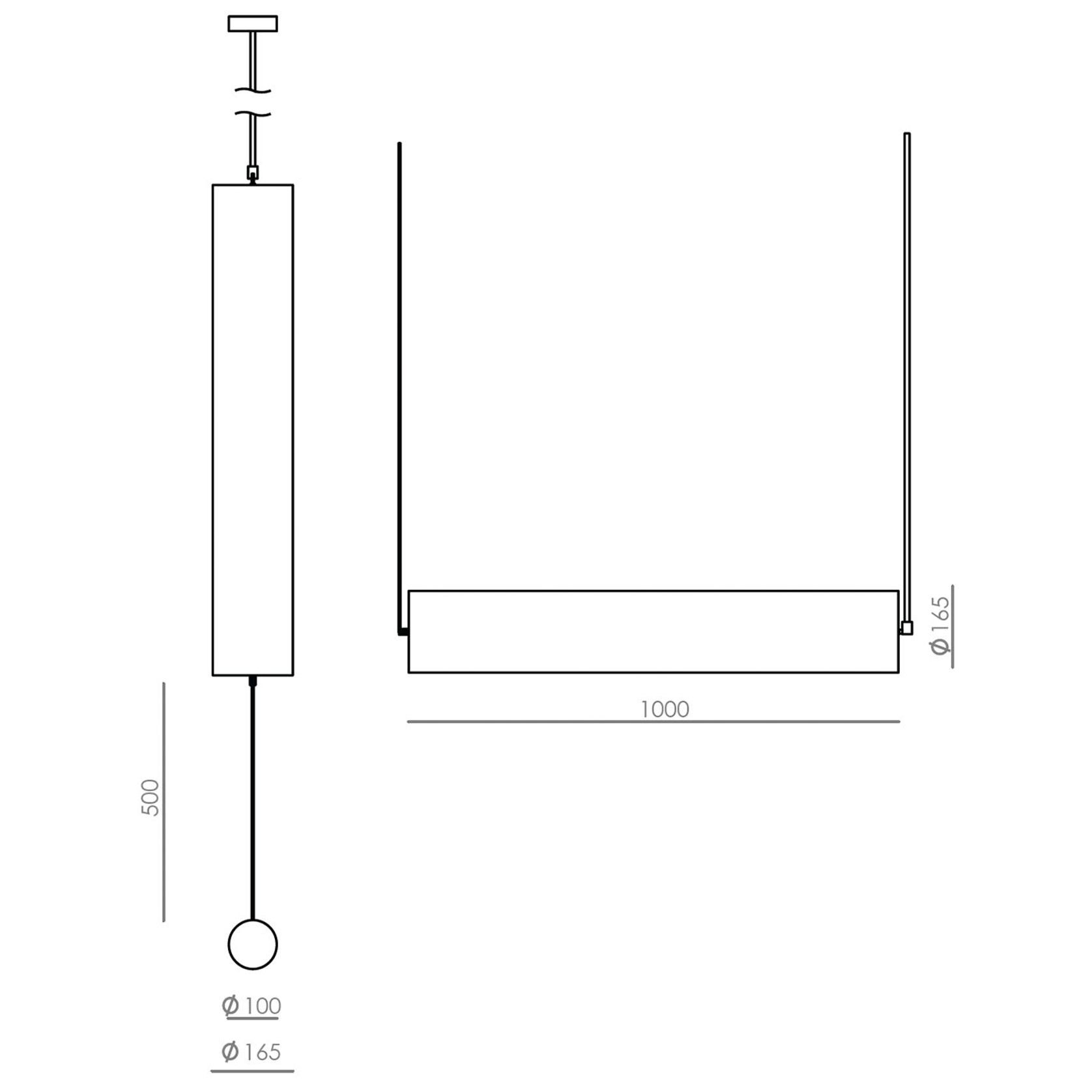 Nooi Vertical Pendant Light gallery detail image