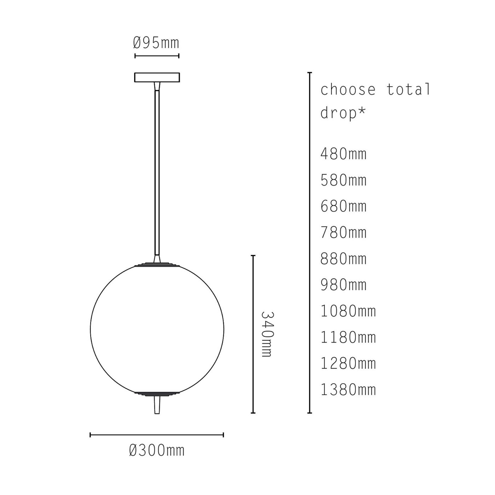 Nova Globe Pendant Light gallery detail image