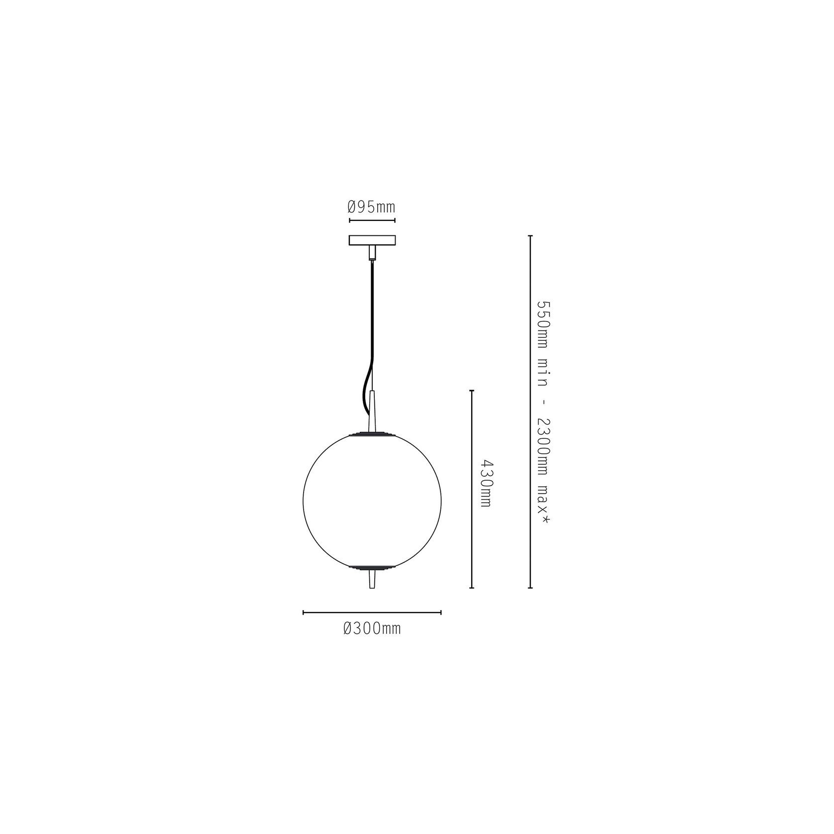 Nova Globe Pendant Light gallery detail image