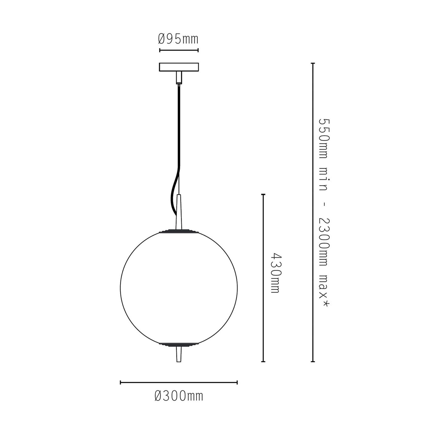 Nova Globe Pendant Light gallery detail image