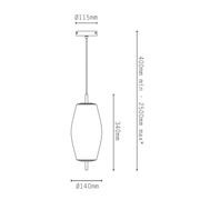 Nova Slim Pendant Light gallery detail image