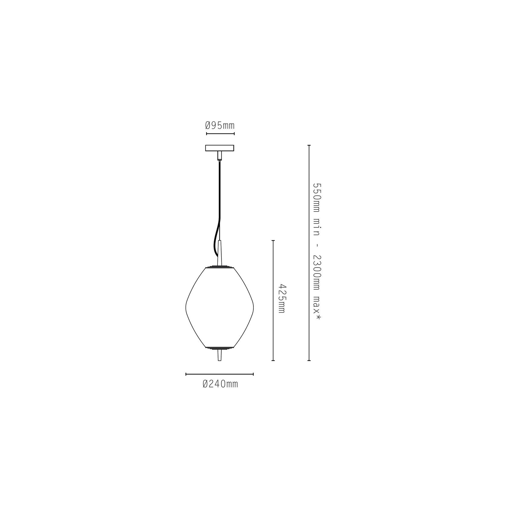 Nova Tall Pendant Light gallery detail image