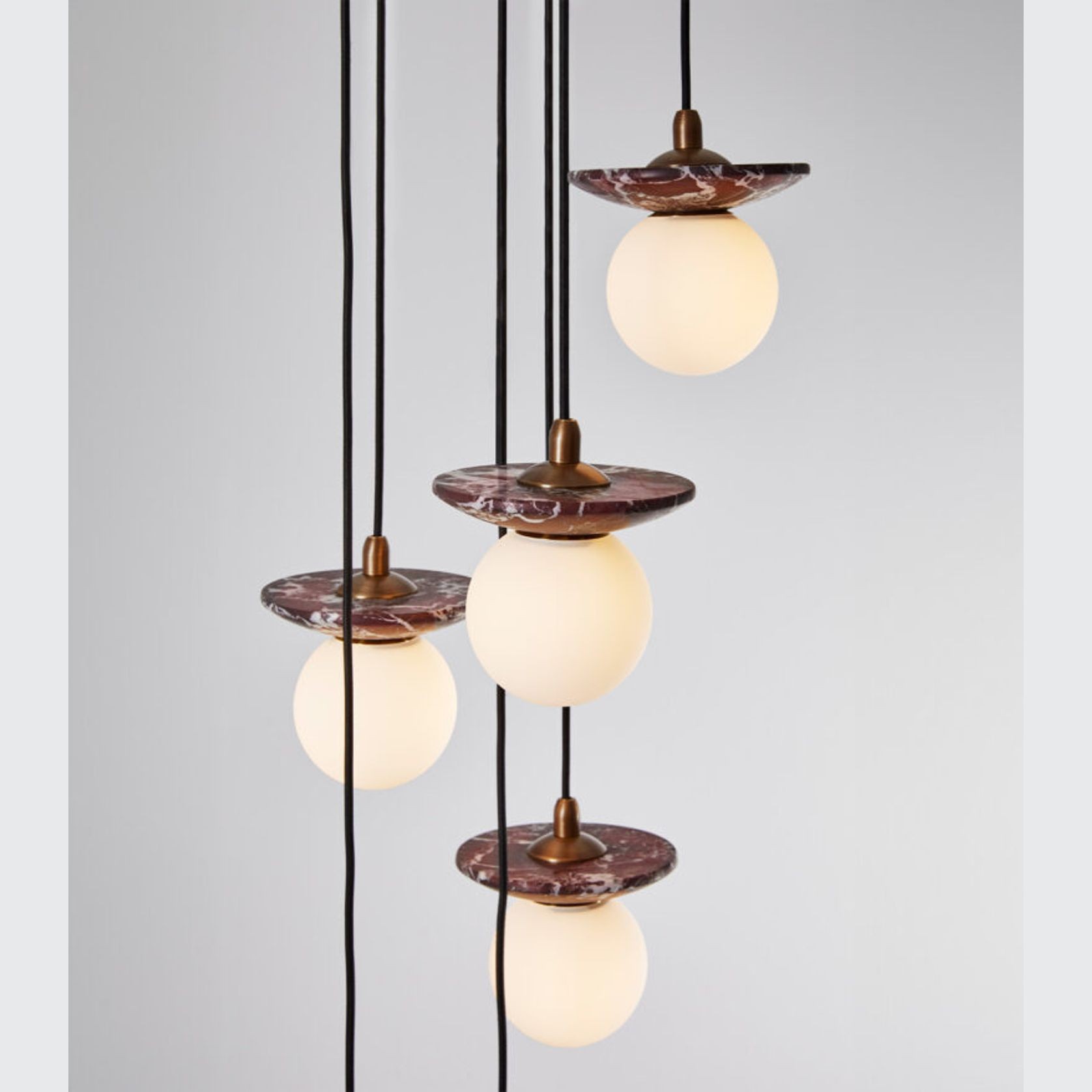 Orbit Stone 6lt Pendant Light gallery detail image